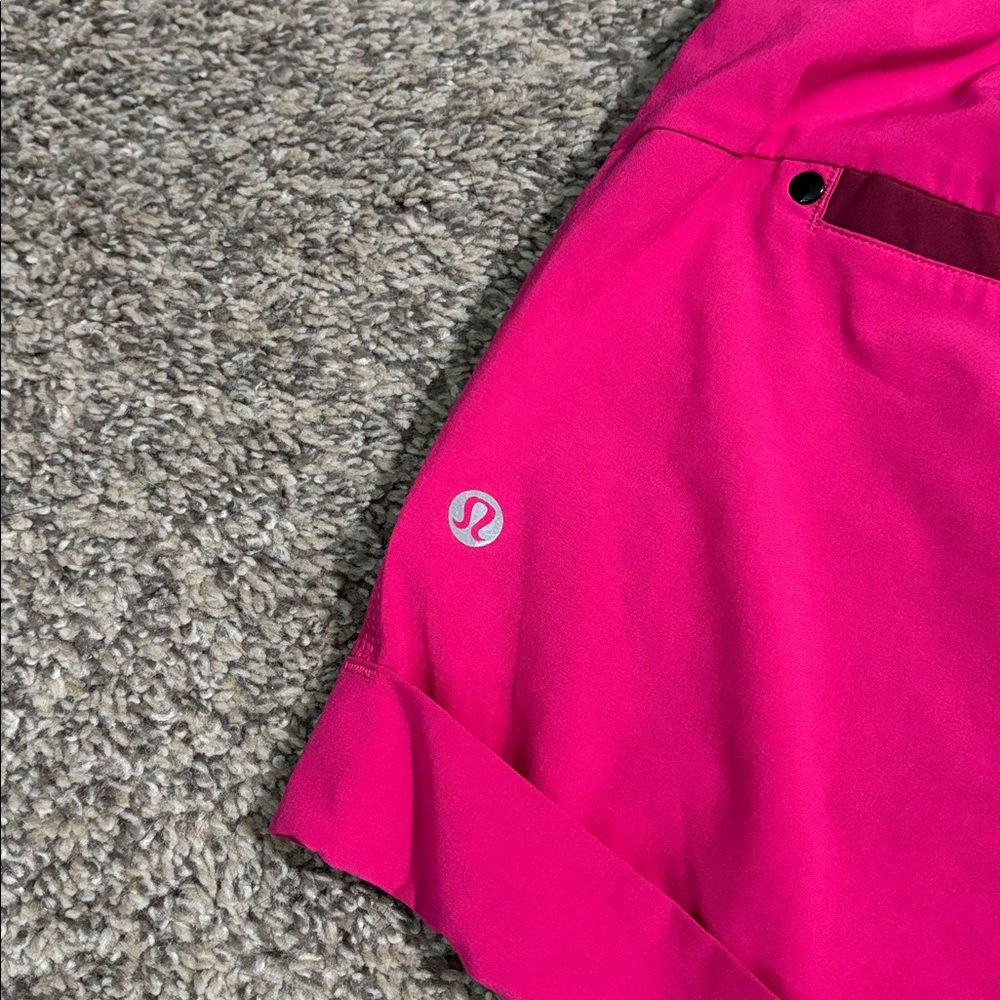 lululemon athletica women's athletic shorts in bright fuchsia pink - Picture 3 of 6